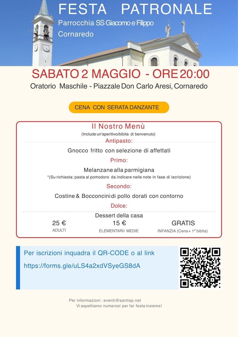 Cena Festa Patronale