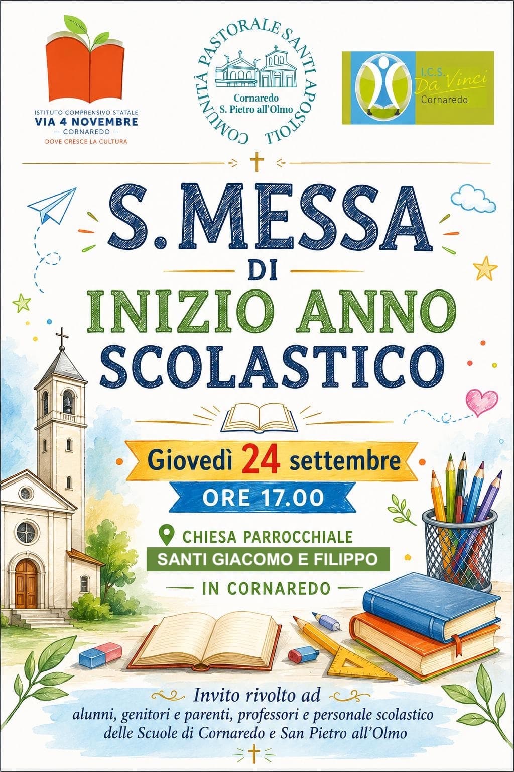Santa Messa inizio anno scolastico