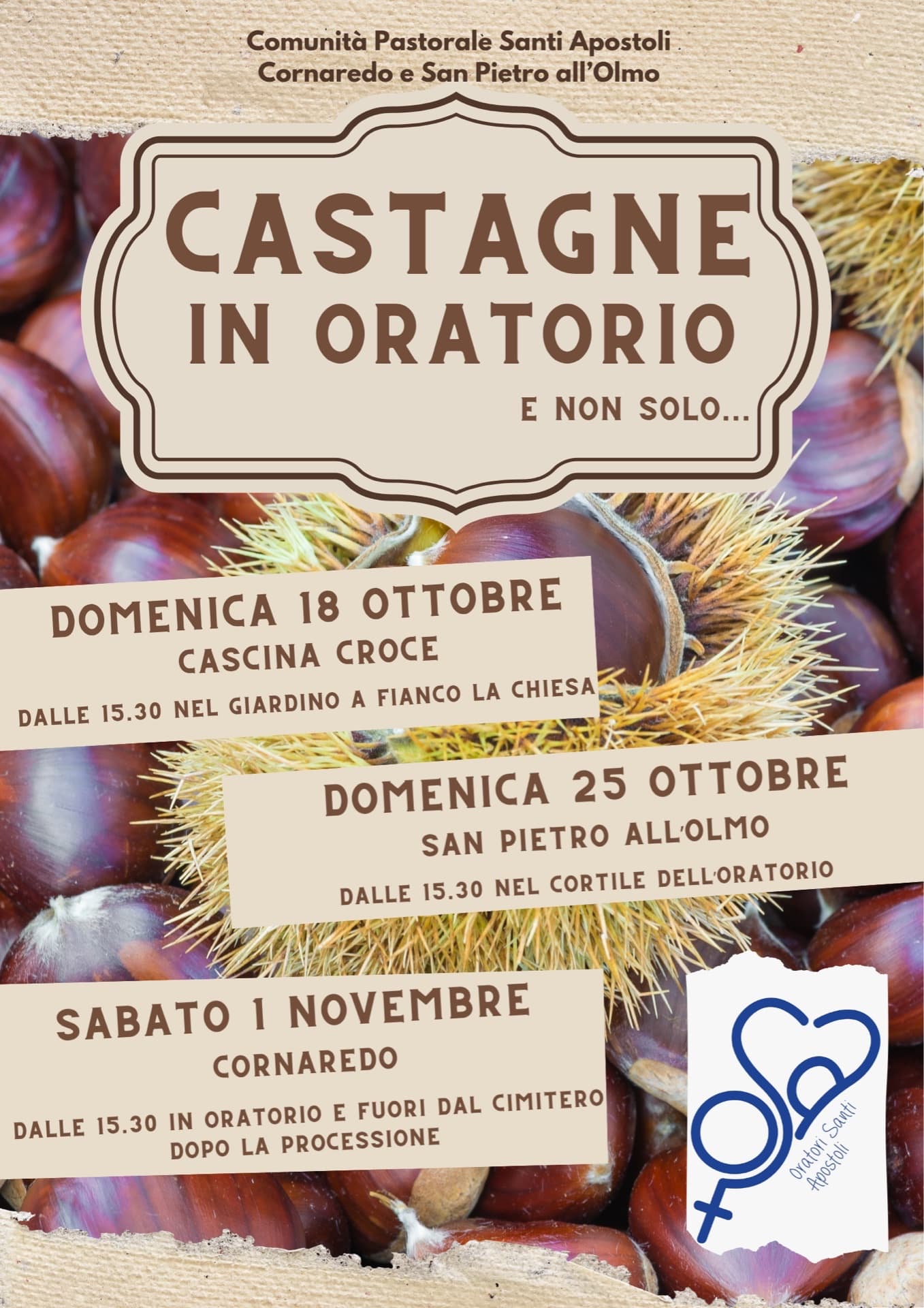 Castagne in Oratorio...e non solo